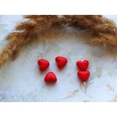 Бусины пластиковые Сердечки 11 мм